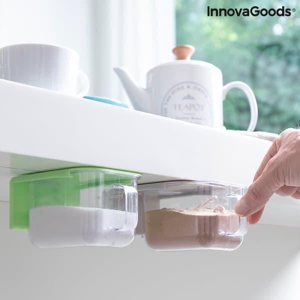 Irrotettavat ja liimatarralla kiinnitettävät keittiörasiat Handstore InnovaGoods 2 yksikön pakkaus