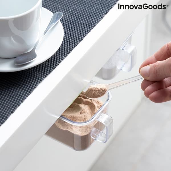 Irrotettavat ja liimatarralla kiinnitettävät keittiörasiat Handstore InnovaGoods 2 yksikön pakkaus
