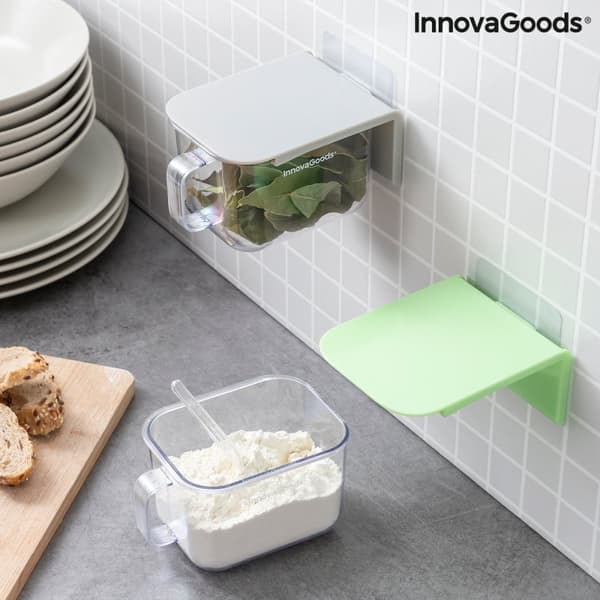 Irrotettavat ja liimatarralla kiinnitettävät keittiörasiat Handstore InnovaGoods 2 yksikön pakkaus