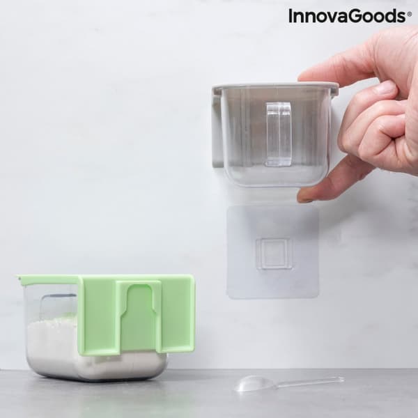 Irrotettavat ja liimatarralla kiinnitettävät keittiörasiat Handstore InnovaGoods 2 yksikön pakkaus