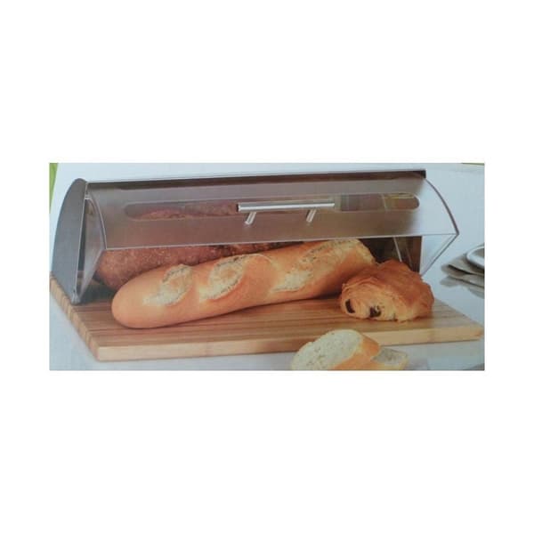 Brødkurv 5five Simply Smart Bambou cuisine Sølv Forkrommet 39 x 26,5 x 15,5 cm Tre
