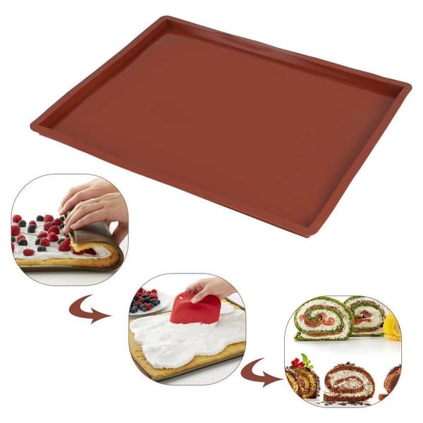 Bakmatta i Silikon - 30 x 25 cm - Brun