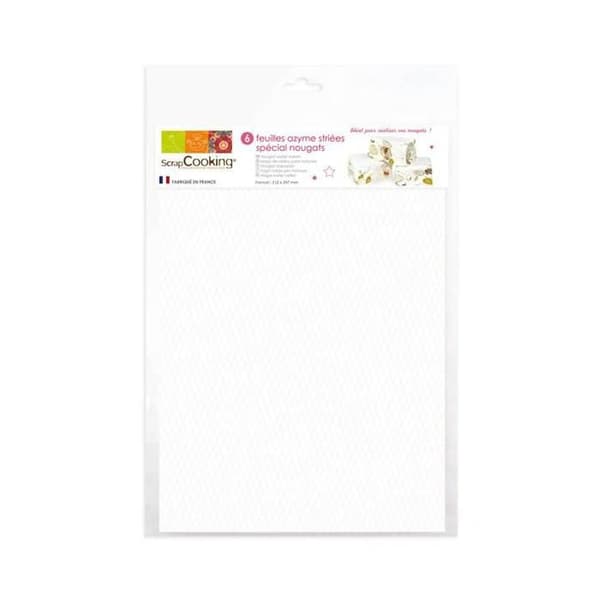 Osyrade ark - ScrapCooking - 6 ark - Osyrat papper - Tårtdekoration - Hemgjorda nougats