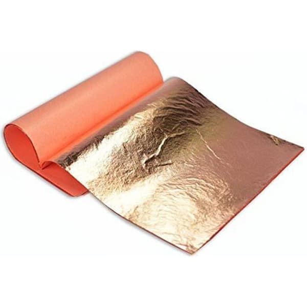 Schlag kopparfolie 100 % överföringstyp - 14 x 14 cm - 25 ark