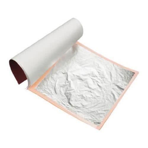 schlag imitation silver transfer typ ark 14cm x 14cm (25 ark)