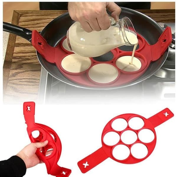 Köksredskap - Flippin'Fantastic - Non-stick crepe maker - Röd - Silikon - Lätt att rengöra