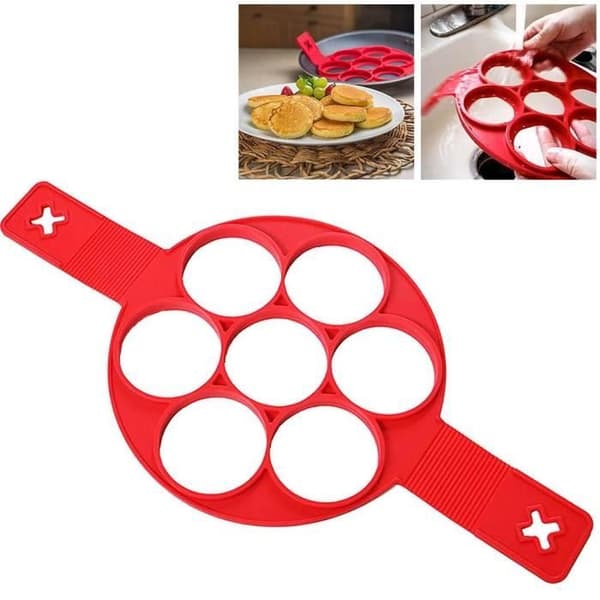 Köksredskap - Flippin'Fantastic - Non-stick crepe maker - Röd - Silikon - Lätt att rengöra