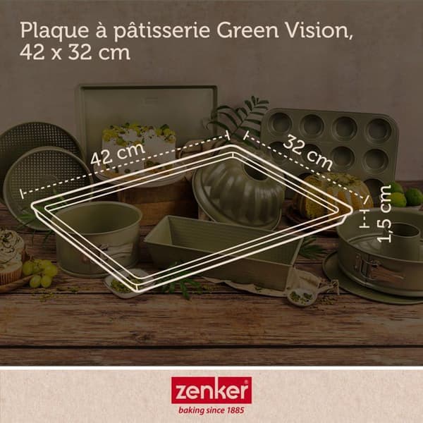 Patisserieplåt 42 x 32 cm Zenker Green Vision