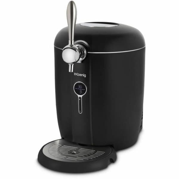 Kylande öldispenser Hkoenig 65 W Svart, Rostfritt stål