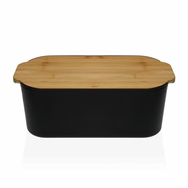 Brødkurv Versa Svart Bambus polypropylen 18,5 x 12 x 33 cm