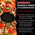 Miniatyrbild 3 av 4: Rund perforerad pizzaplåt för ugn och grill 32 cm FM Professional Barbecue