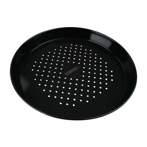 Rund perforerad pizzaplåt för ugn och grill 32 cm FM Professional Barbecue
