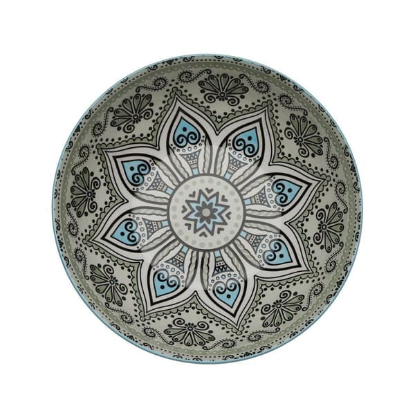 Salladsskål Versa Grön Keramik Porslin 22,5 x 9 x 22,5 cm