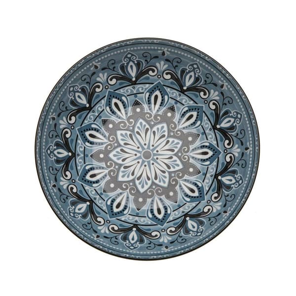 Salladsskål Versa Blå Keramik Porslin 22,5 x 9 x 22,5 cm