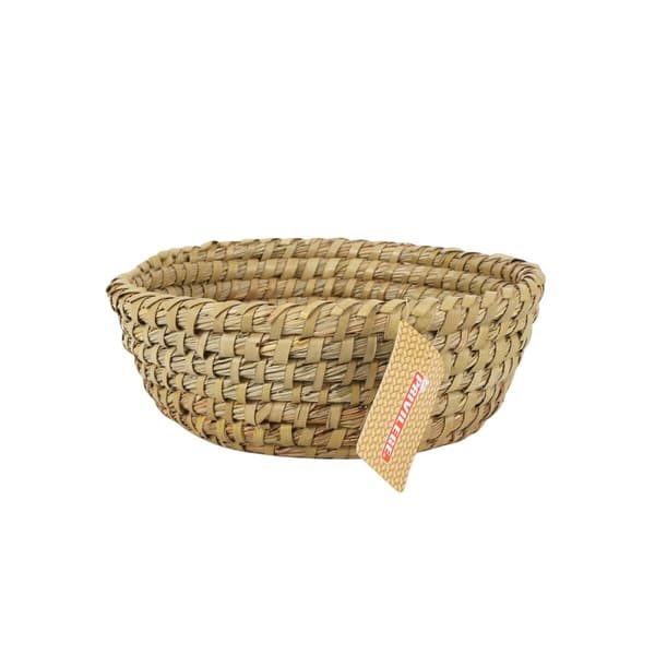 Multifunksjonell kurv Privilege flettet Sirkulær ø 22 x 8 cm (24 enheter)
