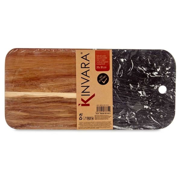 Skärbräda Kinvara 78375 Svart 18 x 1,5 x 38 cm (8 antal)