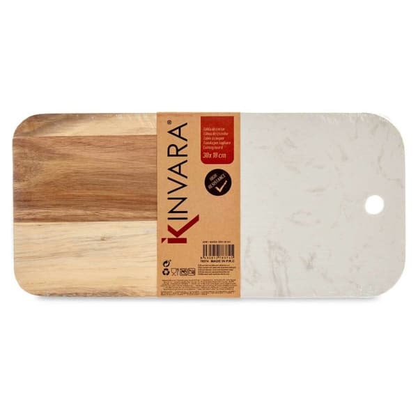 Skärbräda Kinvara 78374 Vit 18 x 1,5 x 38 cm (8 antal)