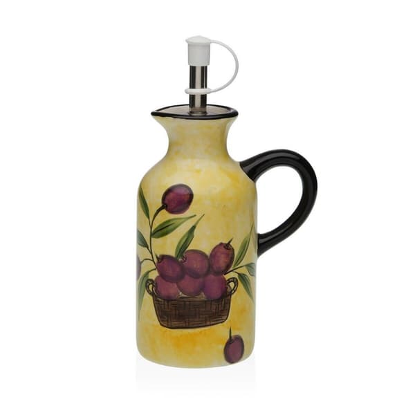 Cruet Versa PVC Keramikk Stål Dolomite Oliven 6 x 12,5 x 9,5 cm