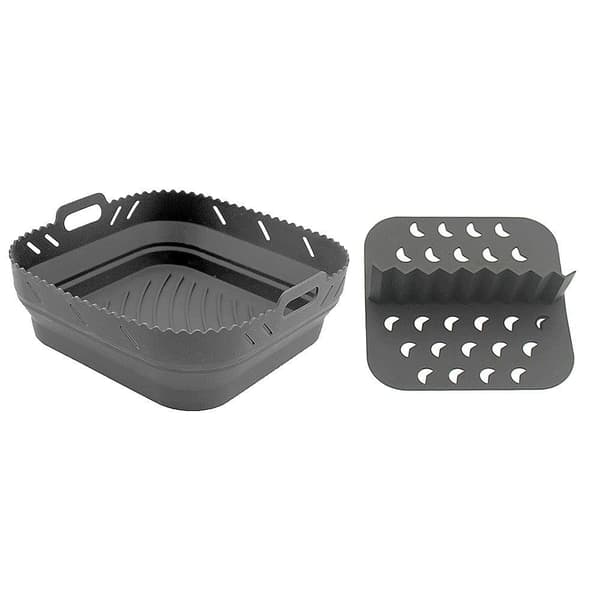 Air Fryer silikoneform, Air Fryer tilbehør, Bageplade med skillemåtte, Bageplade med skillemåtte