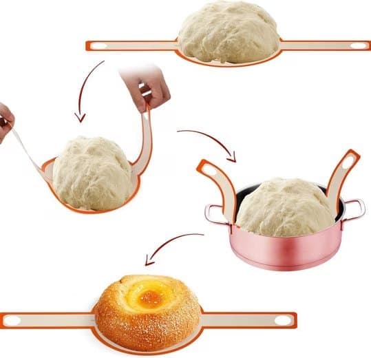 Rygmåtte 2-pak Silikone, Nonstick, Lange håndtag