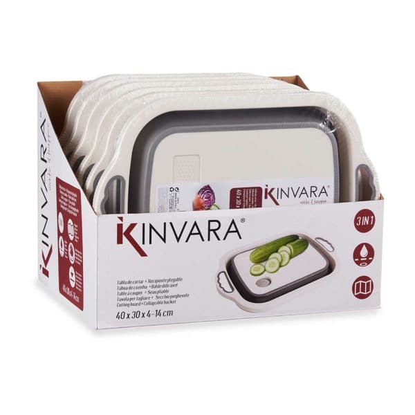Skärbräda Kinvara Z-017 Vit Grå 29,8 x 5 x 40 cm (6 antal)