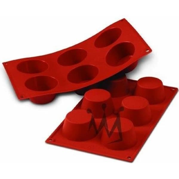 Silicone muffinplåt - SILIKOMART - 6 formar - Garanti 3000 användningar