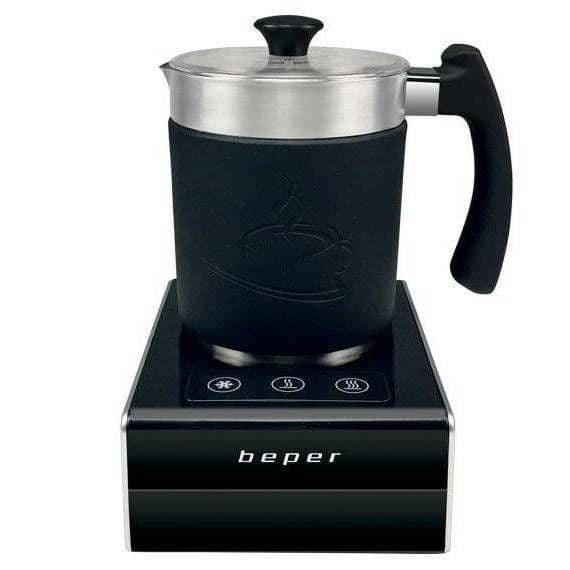 BEPER Automatisk magnetisk mjölkskummare för cappuccino, te, varm och kall choklad, infusioner och frystorkad