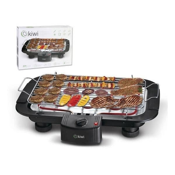 Svart grill 2000W (38 x 22 cm)