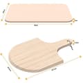 Miniatyrbild 4 av 4: Yolistar Pizzasten med spade - Cordierite Pizza Board Set för matlagning av pizza, bröd (38*30cm)