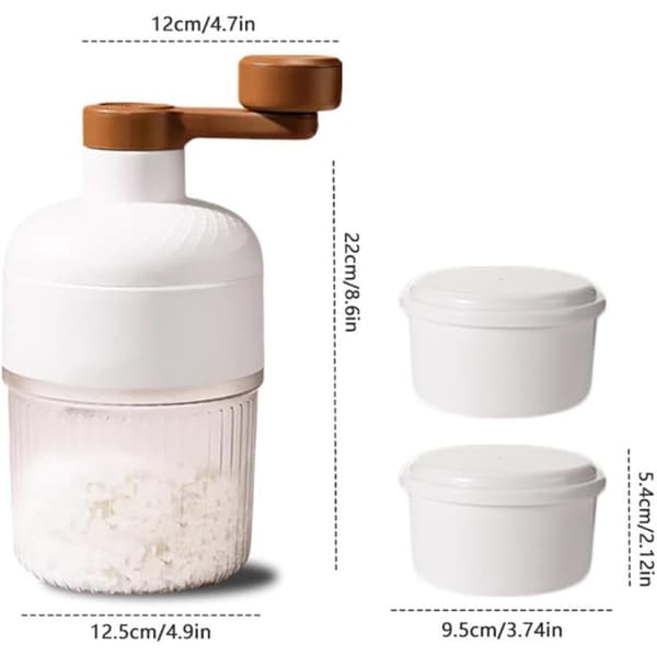 Shaved Ice ismaskine Ice Crusher med 2 isterningbakker