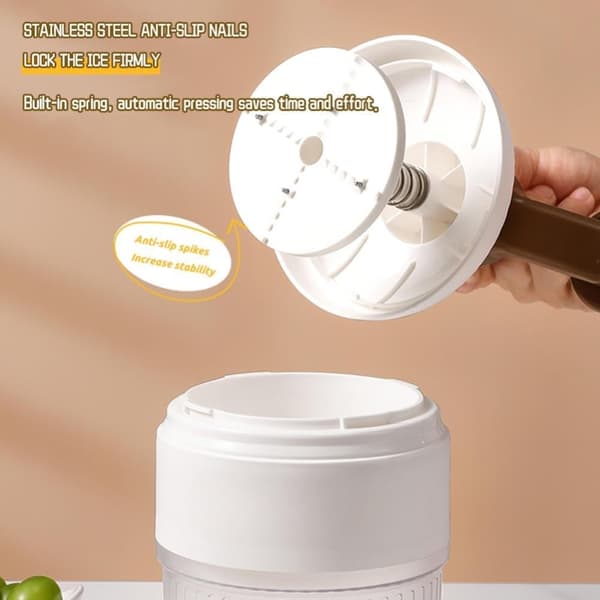 Shaved Ice ismaskine Ice Crusher med 2 isterningbakker
