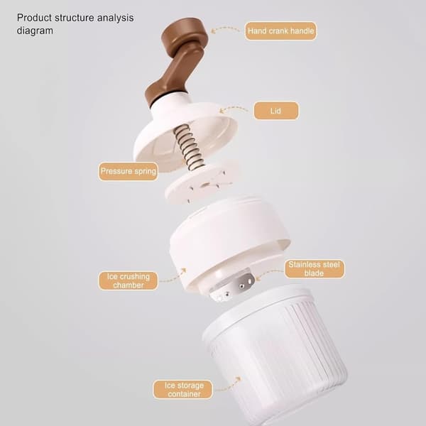Shaved Ice ismaskine Ice Crusher med 2 isterningbakker