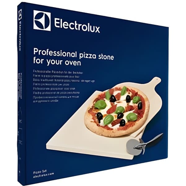 Set för Pizza - ELECTROLUX - Refraktär Sten - Träspatel - Pizzaskärare - 33x38 cm