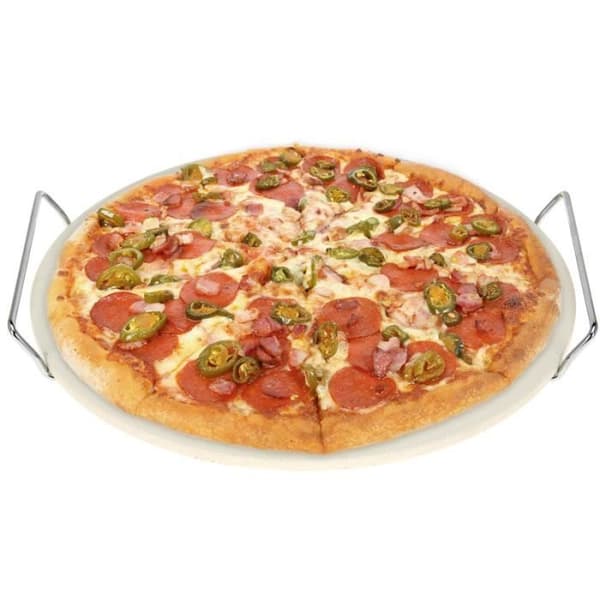 Pizzasten + metallställ