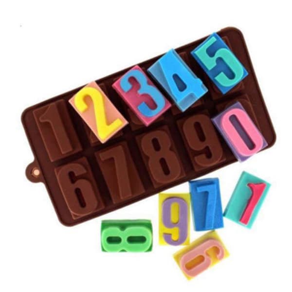3D Silicone Alphabet Letter Number Chocolate Cake Fondant