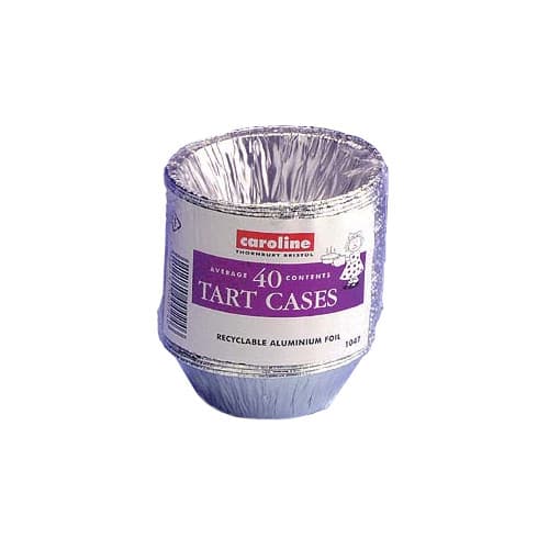 Caroline Tart Case (Pack of 40) Silver One Size