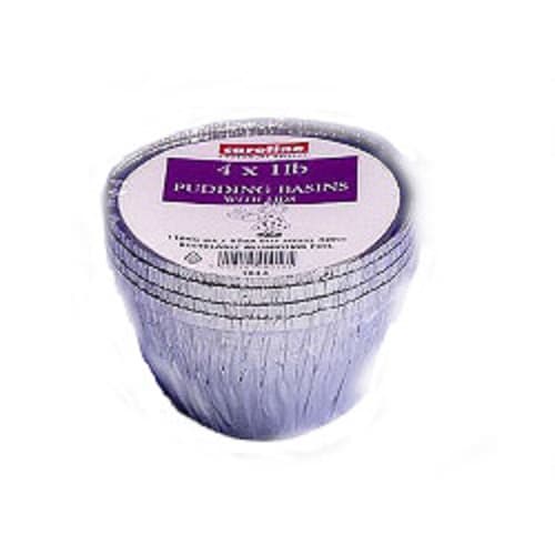 Caroline Puddingskålar i folie med lock (förpackning med 4)