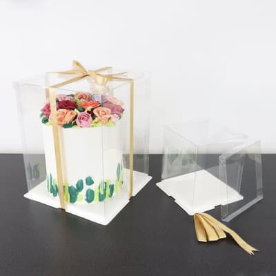 CRYSTAL Cake Box Tårtkartong Genomskinlig 30cm - PME