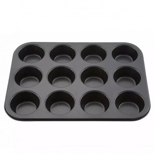 12 pcs non-stick iron cake mold