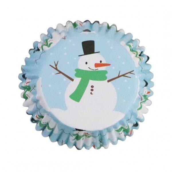 Muffinsformar Ljusblå Snögubbe Jul - PME