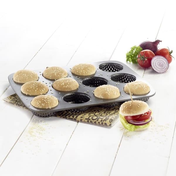 Burger Bun Baking Tin MINI for 12 pcs »Ährensache«