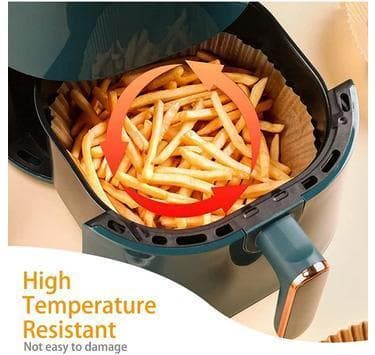 100-Pack Air Fryer Papper - Bruna 20 cm.