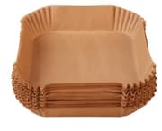 Square 100-Pak Air Fryer Papir - Brun 20 x 20 cm