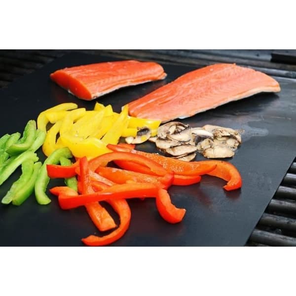 Matlagningsmattor för grill och ugn, set med 5 non-stick grillmattor Återanvändbara rengöringsbara