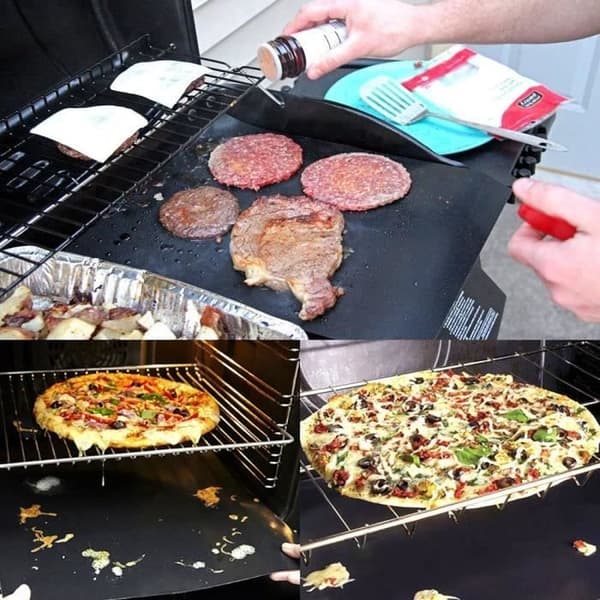 5 st Grillmatta, återanvändbar, klibbfri 40*33cm