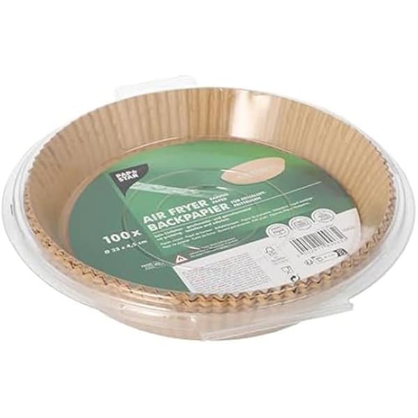 Bakplåtspapper - PAPSTAR - Paket med 100 - Ø 23 cm - Värmebeständig upp till 220 °C - Brun