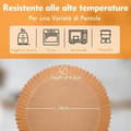 Miniatyrbild 2 av 4: Air Fryer engångspappersark Vattentäta non-stick bakpappersark Pappersfoder för stekpanna 246