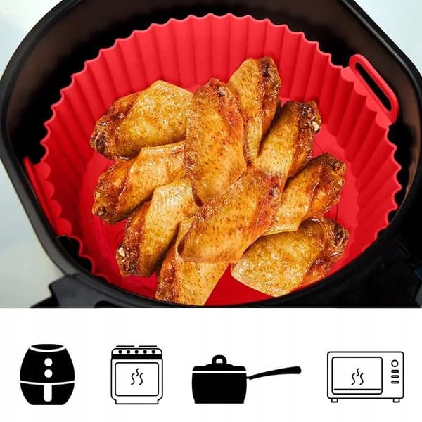 SILIKONBAKFORM för ugnsfritös 17 x 5 cm VÄRMEBESTÅENDE