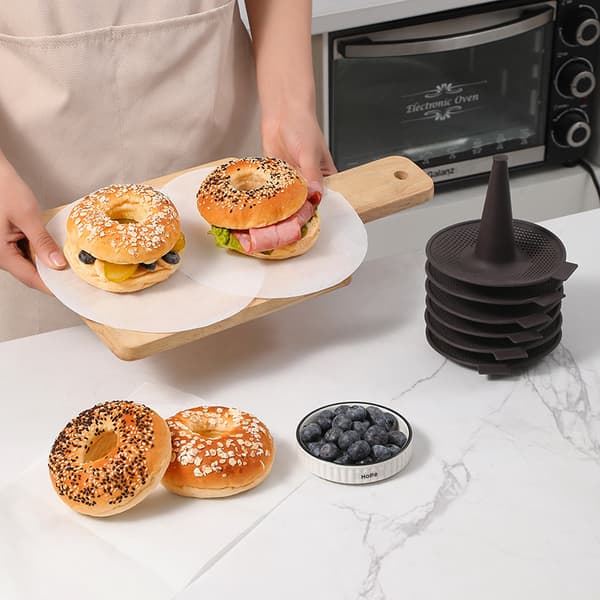 Bageforme 6 stykke brød donut silikone forme sæt