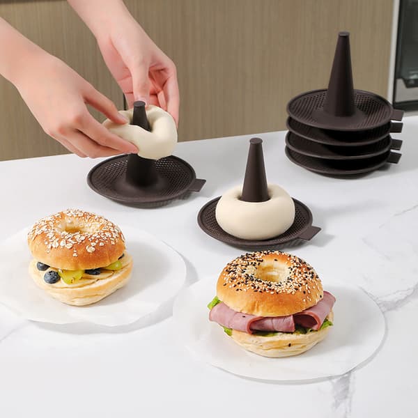 Bageforme 6 stykke brød donut silikone forme sæt